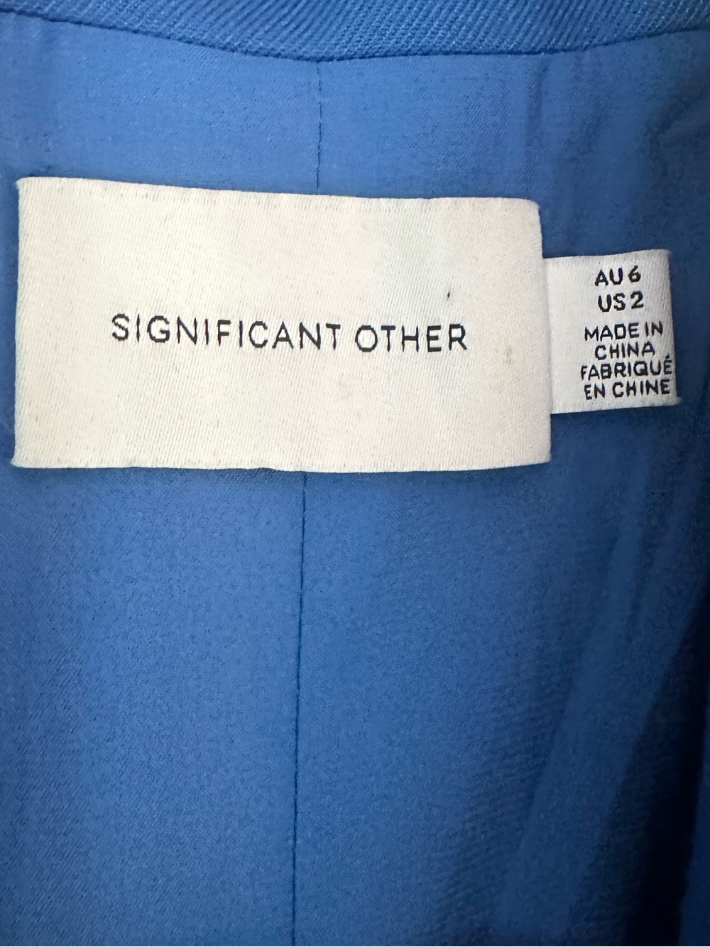 Significant Other Never Women’s Electric Blue Tailored Blazer 2 - Picture 7 of 16